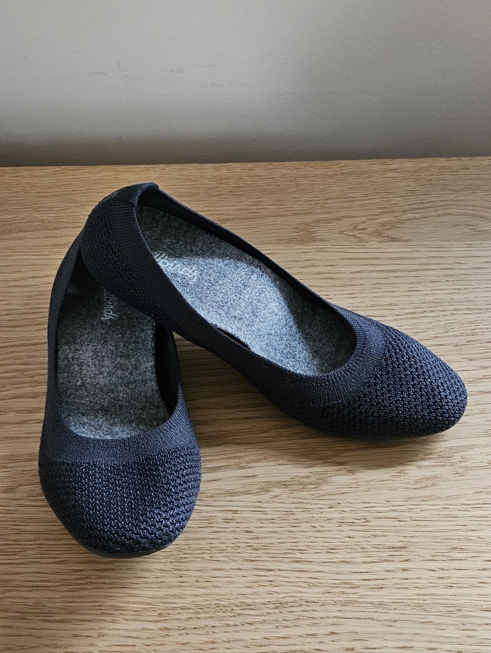 Allbirds Tree Breezers Flats Women 7.5 Navy Night Dark Blue Knit Ballet Comfort - Picture 2 of 13